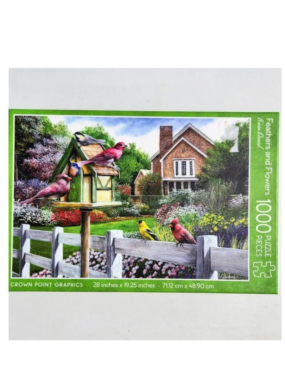 Feathers and Flowers 1000 Piece Jigsaw Puzzle Kevin Daniel Wild Birds Puzzle wit